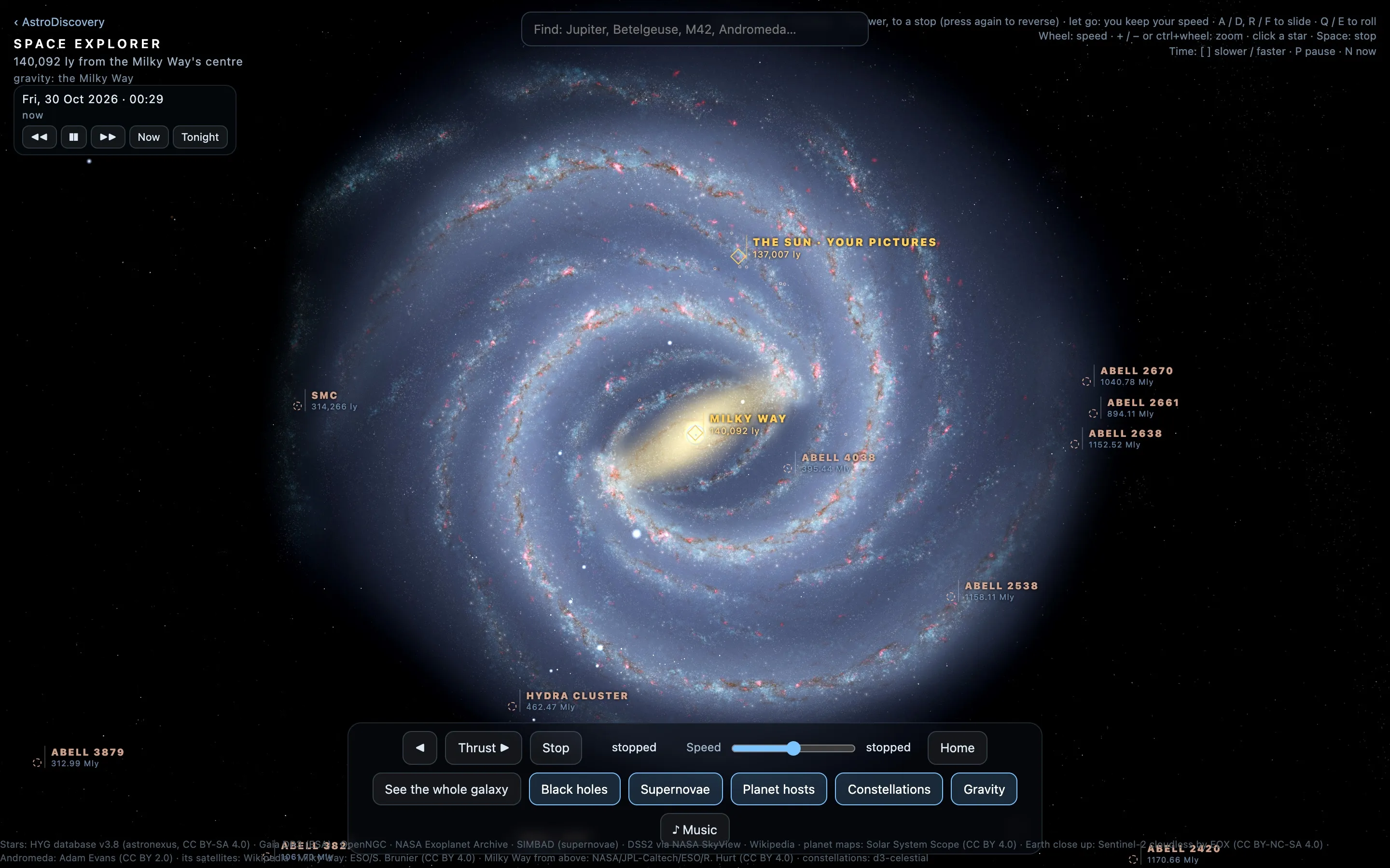 The Milky Way from above, with the Sun and your pictures marked